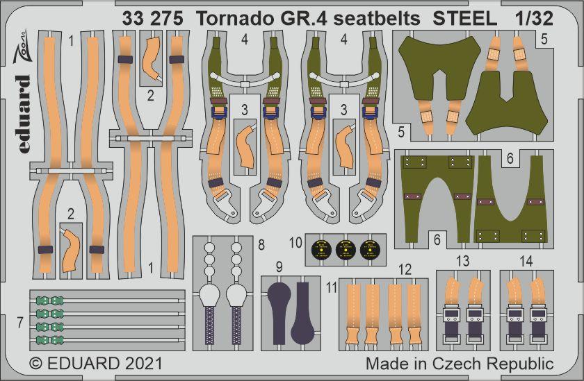 Tornado GR.4 - Seatbelts STEEL [Italeri]