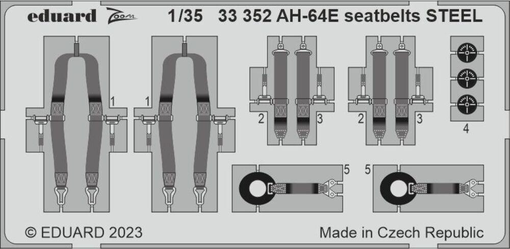 Steel 64 günstig Kaufen-AH-64E - Seatbelts STEEL  [Takom]. AH-64E - Seatbelts STEEL  [Takom] <![CDATA[Eduard / 33352 / 1:35]]>. 