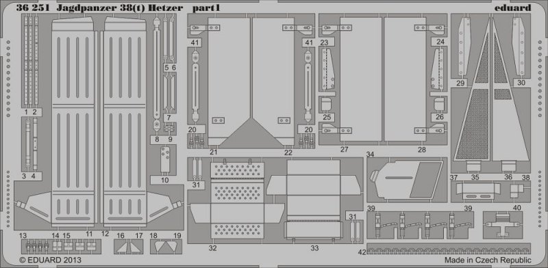 8591437362516 - 36251 - Jagdpanzer 38(t) Hetzer for Academy in 135 8591437362516 - 36251 - Jagdpanzer 38(t) Hetzer for Academy in 135