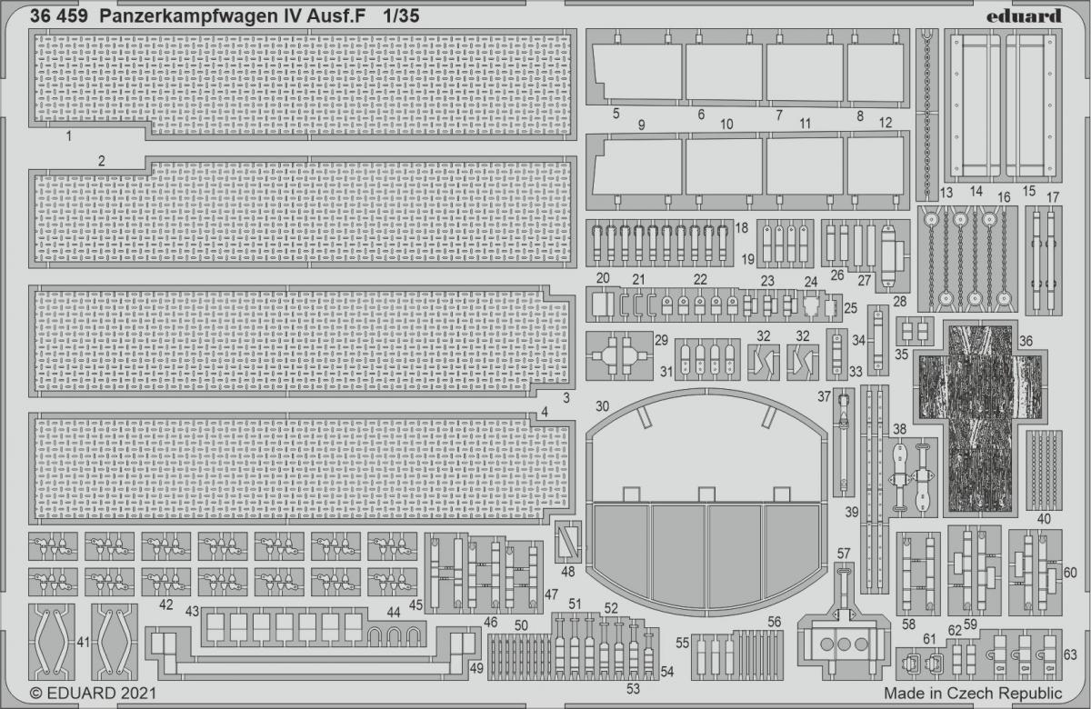8591437556519 - 36459 - Panzerkampfwagen IV AusfF 1 35 for TAMIYA in 135