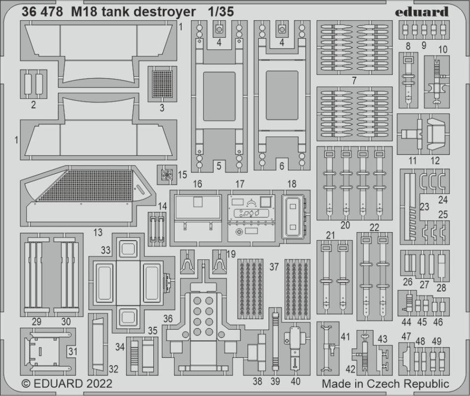 Tank Destroyer günstig Kaufen-M18 tank destroyer [Tamiya]. M18 tank destroyer [Tamiya] <![CDATA[Eduard / 36478 / 1:35]]>. 