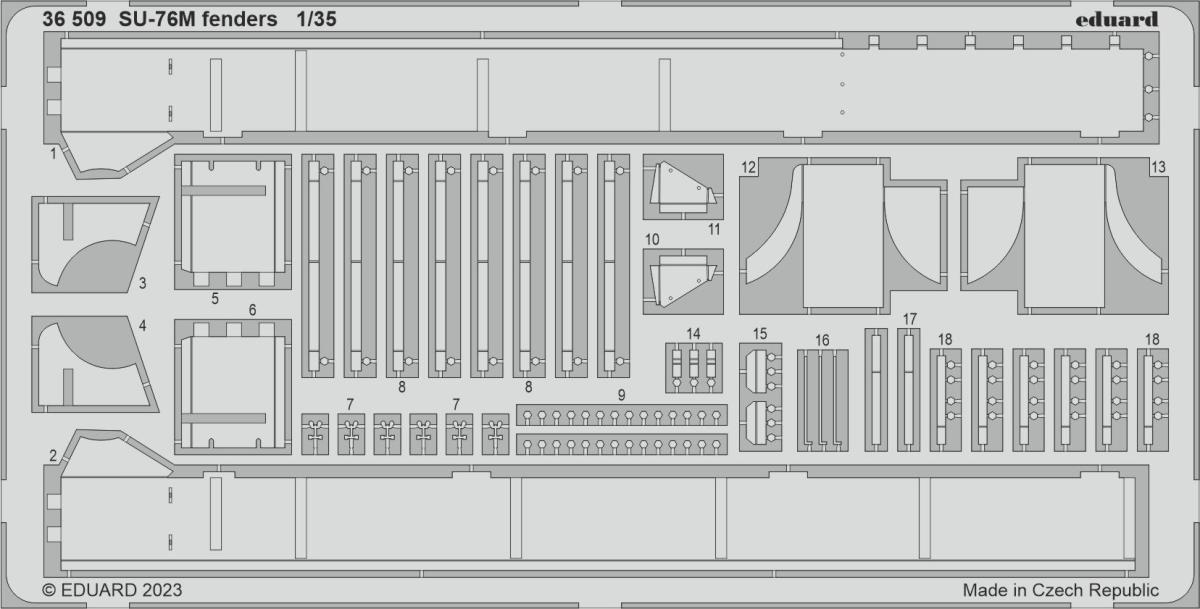 SU 76M günstig Kaufen-SU-76M - Fenders [Zvezda]. SU-76M - Fenders [Zvezda] <![CDATA[Eduard / 36509 / 1:35]]>. 