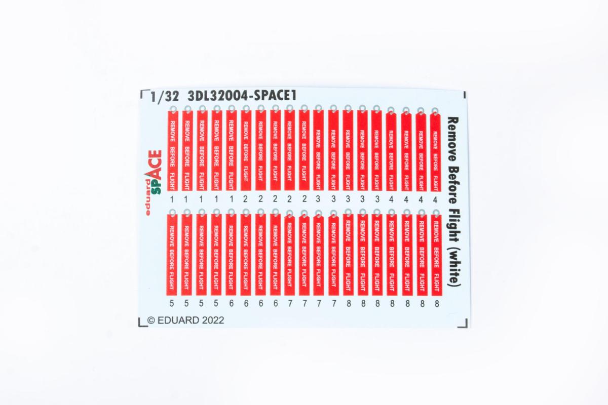 32 or  günstig Kaufen-Remove Before Flight (white) SPACE. Remove Before Flight (white) SPACE <![CDATA[Eduard / 3DL32004 / 1:32]]>. 