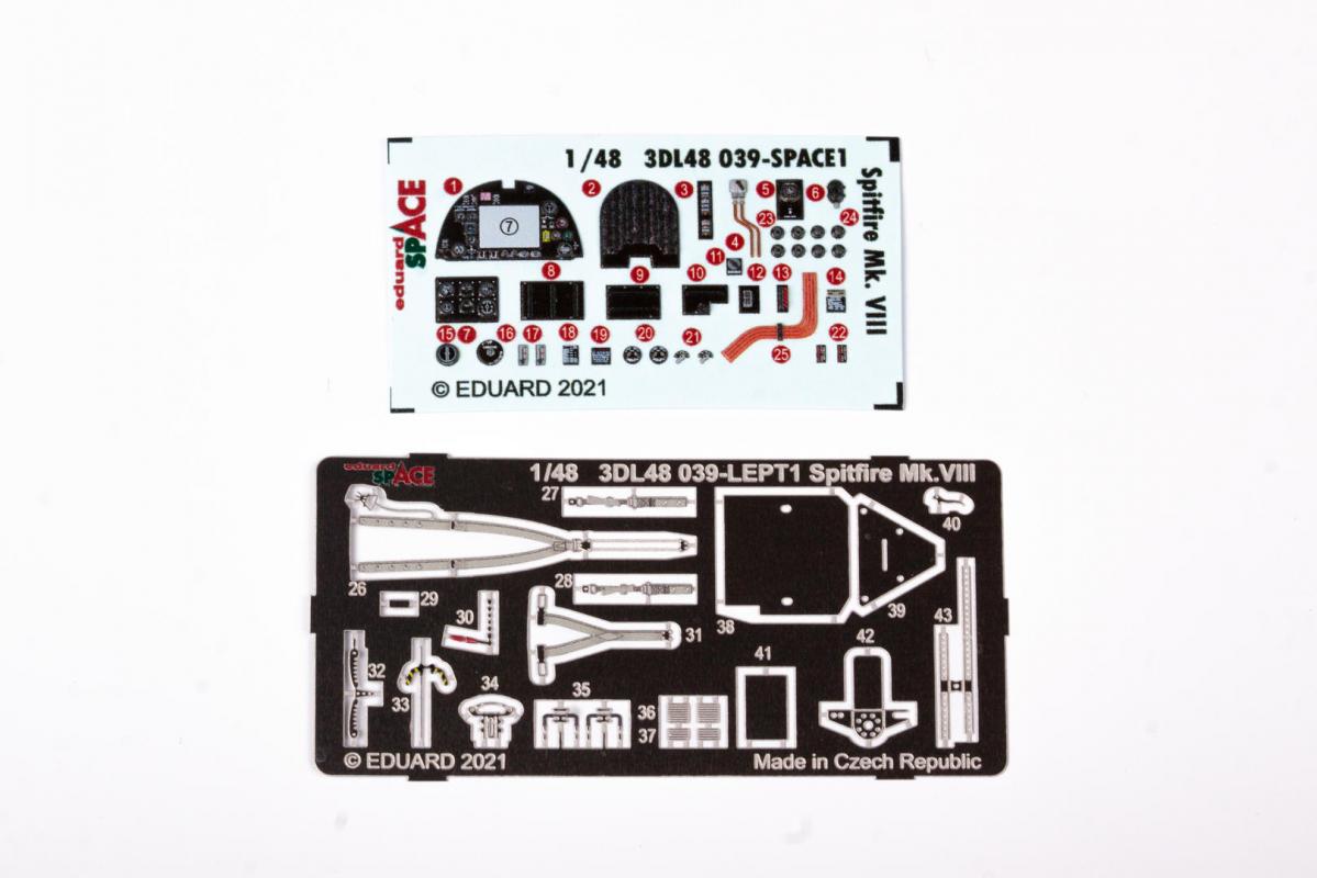 3D M  günstig Kaufen-Spifire Mk.VIII - SPACE [Eduard]. Spifire Mk.VIII - SPACE [Eduard] <![CDATA[Eduard / 3DL48039 / 1:48]]>. 