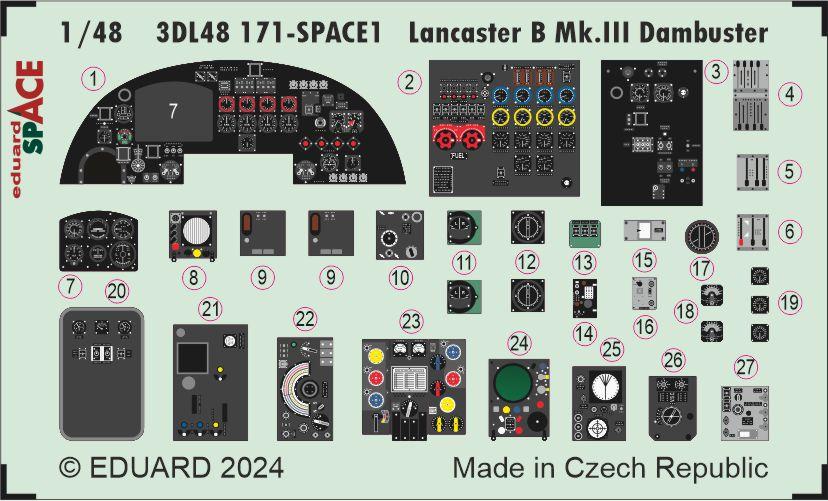 Mk I günstig Kaufen-Lancaster B Mk.III Dambuster - Space [HKM]. Lancaster B Mk.III Dambuster - Space [HKM] <![CDATA[Eduard / 3DL48171 / 1:48]]>. 