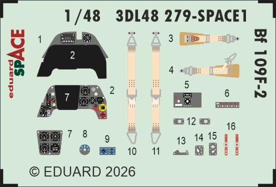 Messerschmitt Bf 109F-2 - Space [Eduard]