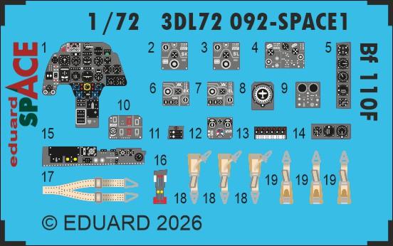 Bf 110F - Space [Eduard]