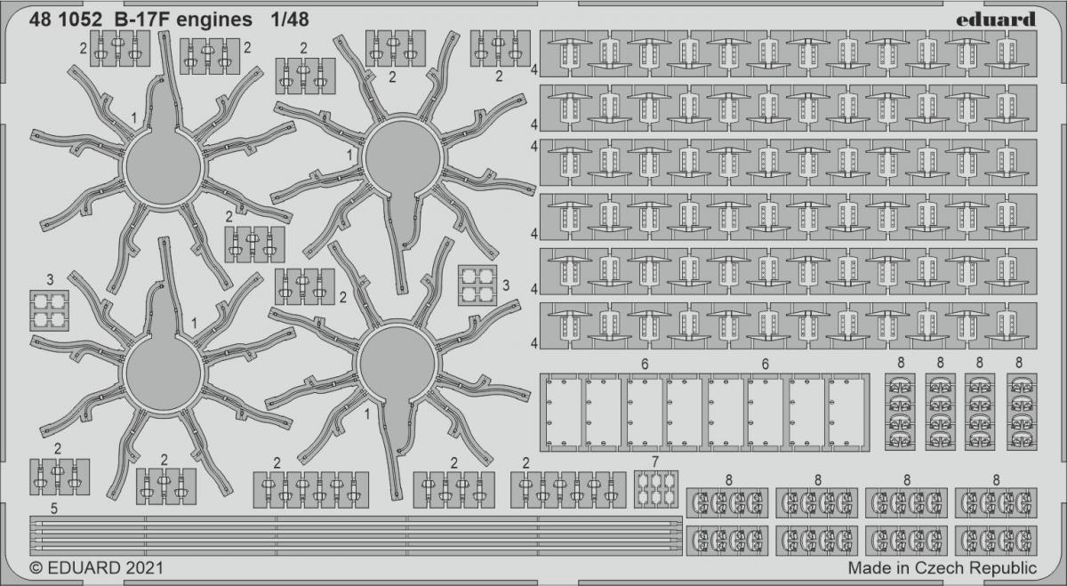 8591437559015 - Boeing B-17F Flying Fortress - Engines [HKM]