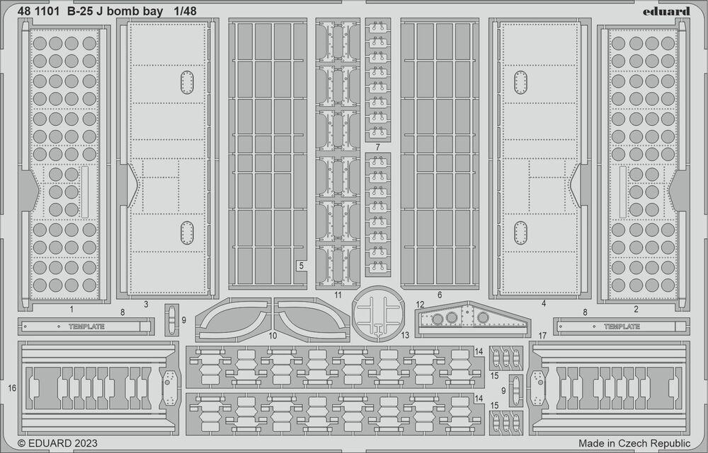 110 C günstig Kaufen-B-25J - Bomb bay [HKM]. B-25J - Bomb bay [HKM] <![CDATA[Eduard / 481101 / 1:48]]>. 