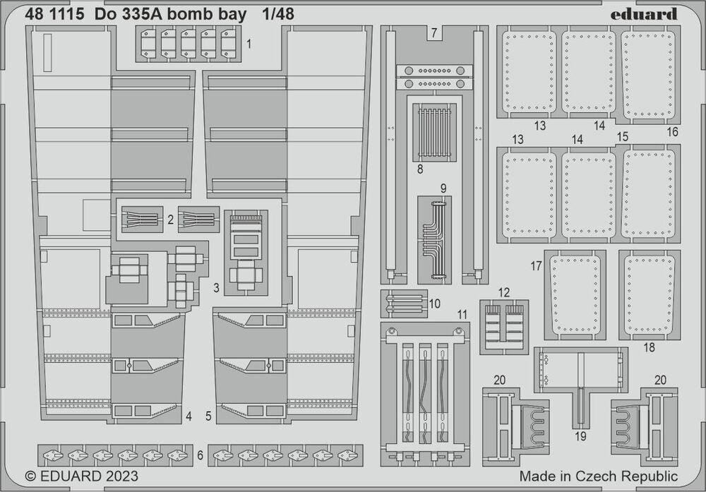 115 i günstig Kaufen-Dornier Do 335A - Bomb bay [Tamiya]. Dornier Do 335A - Bomb bay [Tamiya] <![CDATA[Eduard / 481115 / 1:48]]>. 