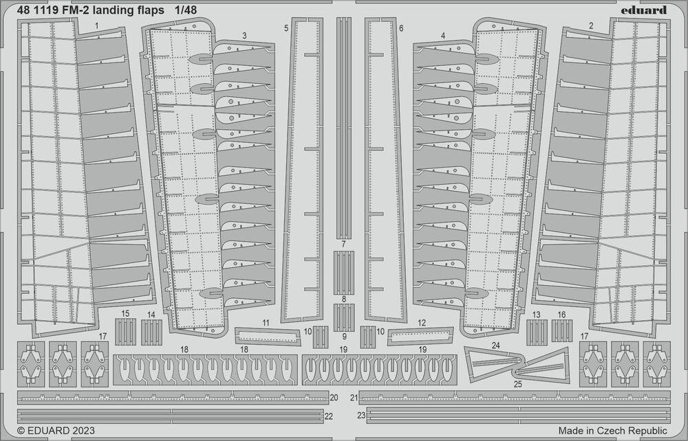 PS 9 günstig Kaufen-FM-2 - Landing flaps [Eduard]. FM-2 - Landing flaps [Eduard] <![CDATA[Eduard / 481119 / 1:48]]>. 