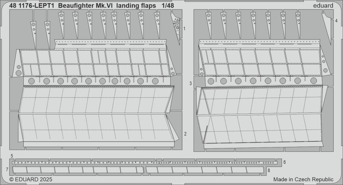 Beaufighter Mk.VI – Landing flaps [Revell]