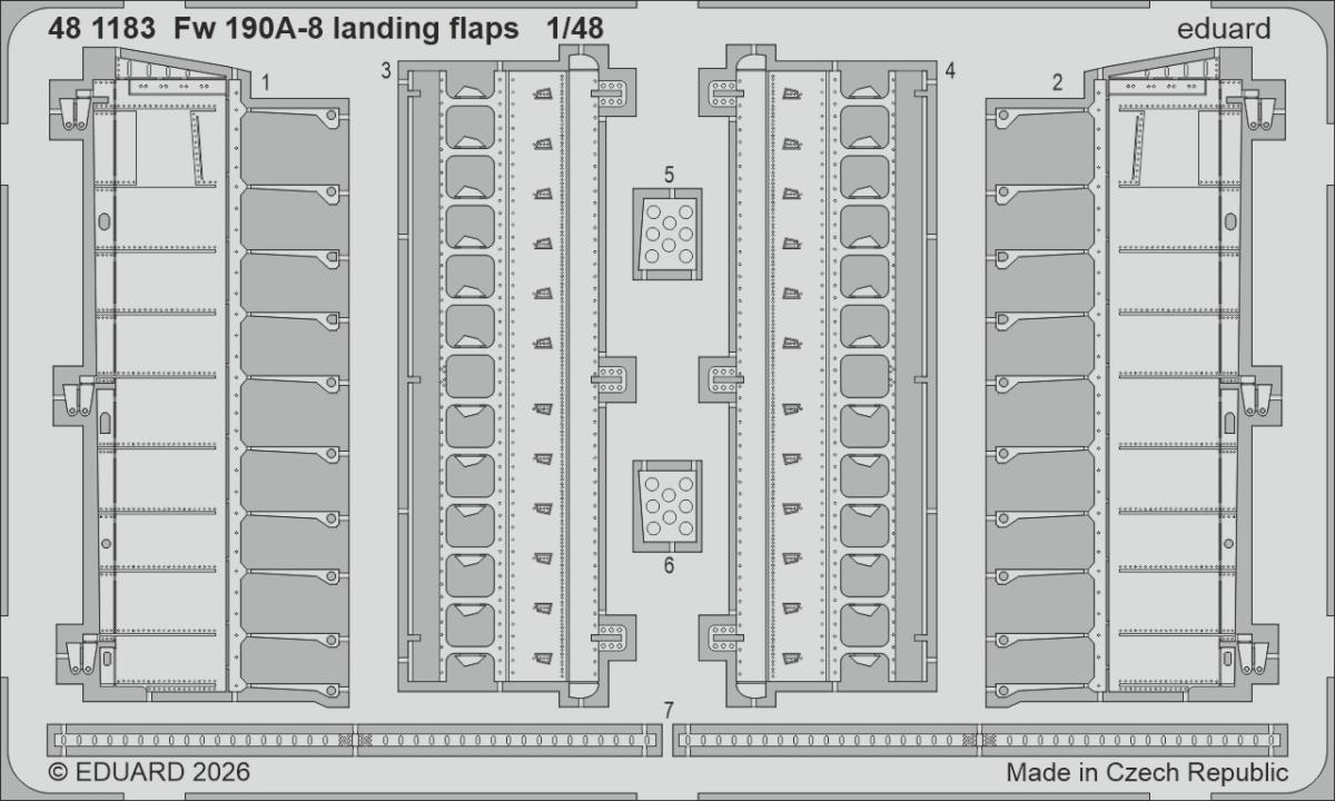 Fw 190A-8 - Landing flaps [HobbyBoss]