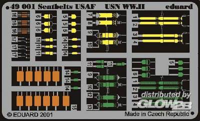 01 00  günstig Kaufen-Sicherheitsgurte USAF & USN WW II. Sicherheitsgurte USAF & USN WW II <![CDATA[Eduard / 49001 / 1:48]]>. 