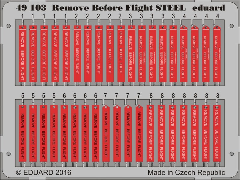 EDU 1 günstig Kaufen-Remove Before Flight STEEL. Remove Before Flight STEEL <![CDATA[Eduard / 49103 / 1:48]]>. 