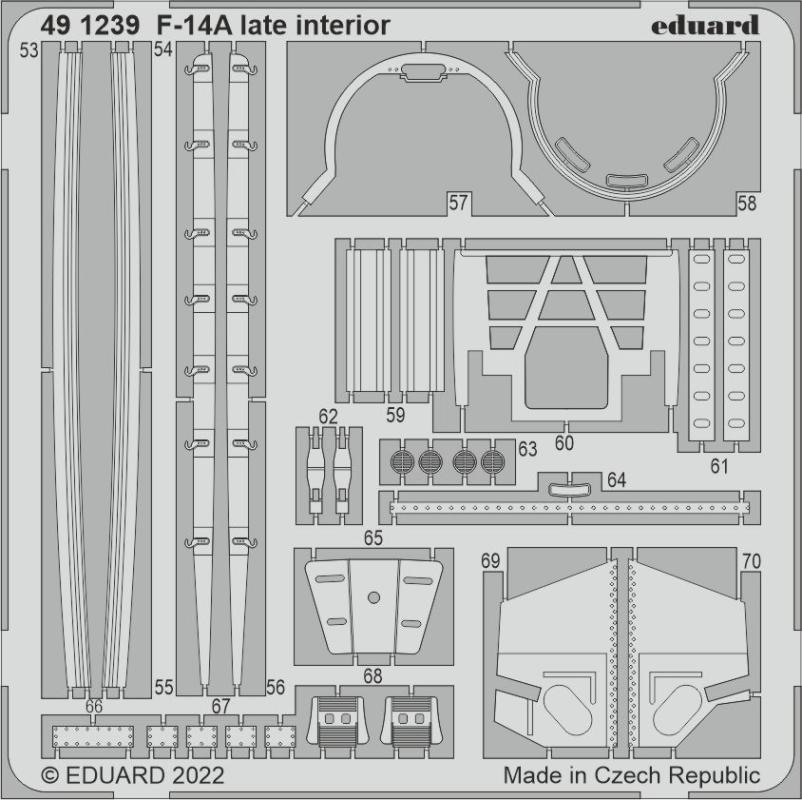 Interior günstig Kaufen-F-14A Tomcat (late) - Interior [Tamiya]. F-14A Tomcat (late) - Interior [Tamiya] <![CDATA[Eduard / 491239 / 1:48]]>. 