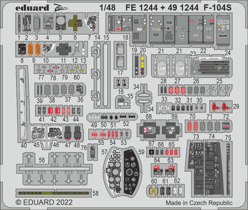 104S/G günstig Kaufen-F-104S [Kinetic]. F-104S [Kinetic] <![CDATA[Eduard / 491244 / 1:48]]>. 