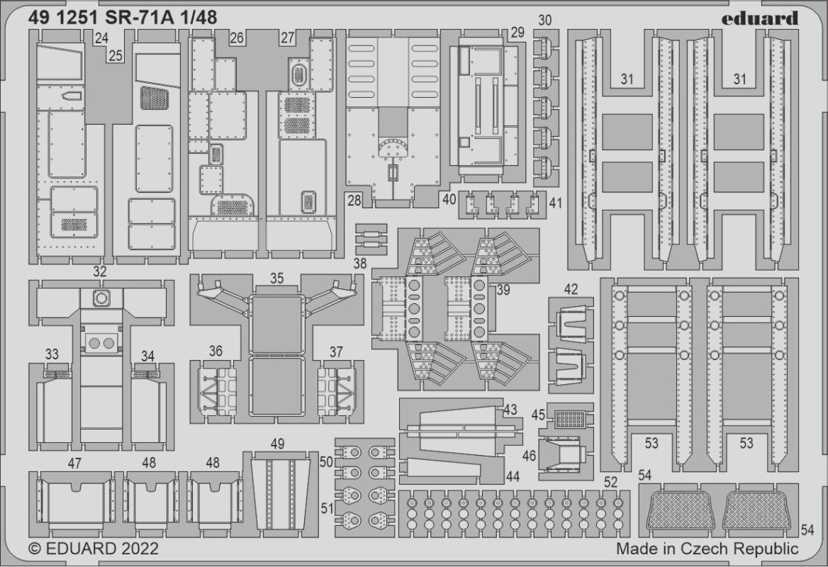 BLACK ED  günstig Kaufen-Lockheed SR-71 Blackbird - Interior [Revell]. Lockheed SR-71 Blackbird - Interior [Revell] <![CDATA[Eduard / 491251 / 1:48]]>. 