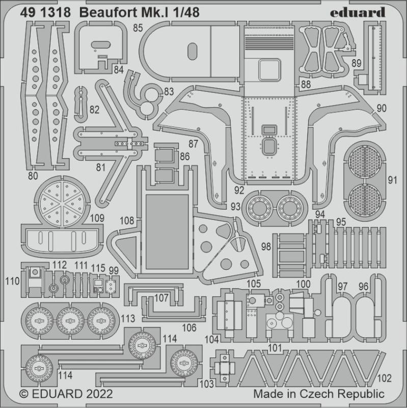 Mk I günstig Kaufen-Beaufort Mk.I [ICM]. Beaufort Mk.I [ICM] <![CDATA[Eduard / 491318 / 1:48]]>. 