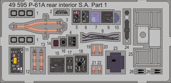 P-61A rear - Interior S.A. [Great Wall Hobby]