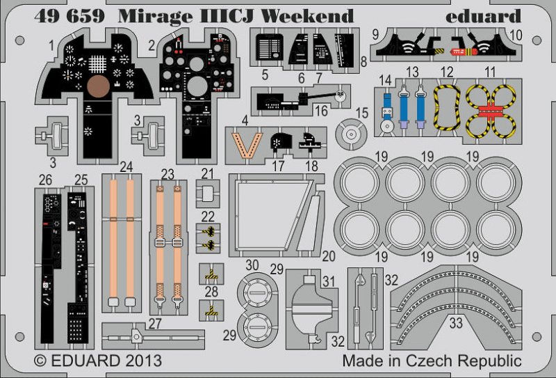 Mirage IIICJ günstig Kaufen-Mirage IIICJ - Weekend Edition [Eduard]. Mirage IIICJ - Weekend Edition [Eduard] <![CDATA[Eduard / 49659 / 1:48]]>. 