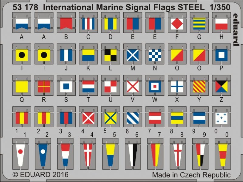 8591437516247 - International Marine Signal Flags STEEL