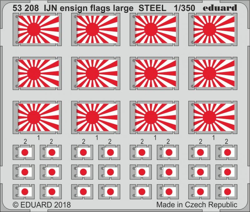 ensign flags günstig Kaufen-IJN ensign flags large STEEL. IJN ensign flags large STEEL <![CDATA[Eduard / 53208 / 1:350]]>. 