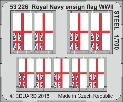 8591437531974 - 53226 - Royal Navy ensign flag WWII STEEL in 1700 8591437531974 - 53226 - Royal Navy ensign flag WWII STEEL in 1700