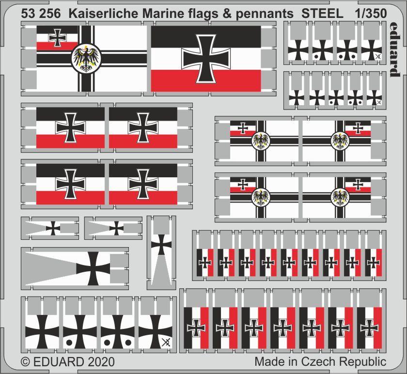 TS 35 günstig Kaufen-Kaiserlische Marine - Flags & pennants STEEL. Kaiserlische Marine - Flags & pennants STEEL <![CDATA[Eduard / 53256 / 1:350]]>. 