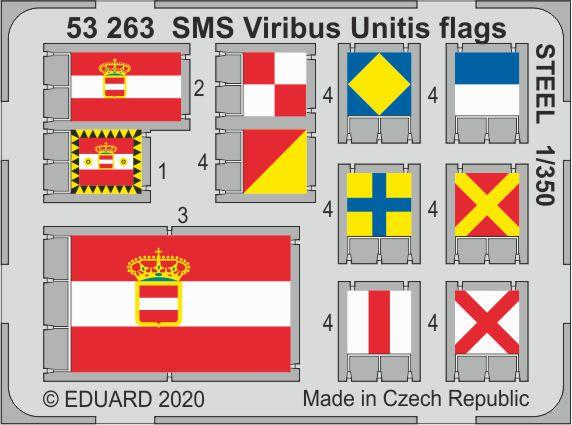 SMS Viribus Unitis - Flags STEEL [Trumpeter]