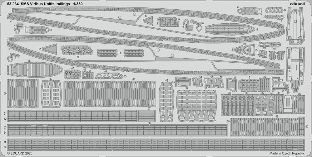 SMS Viribus Unitis - Railings [Trumpeter]