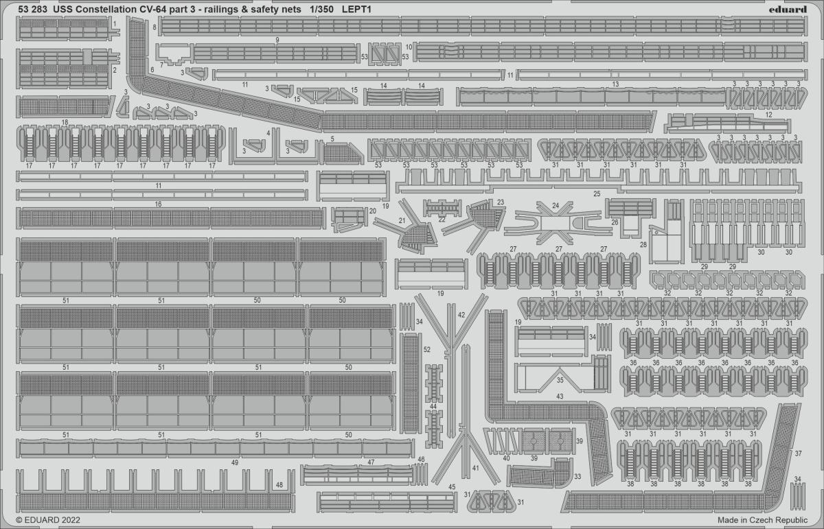 Nets günstig Kaufen-USS Constellation CV-64 Part 3 - Railings & safety nets [Trumpeter]. USS Constellation CV-64 Part 3 - Railings & safety nets [Trumpeter] <![CDATA[Eduard / 53283 / 1:350]]>. 