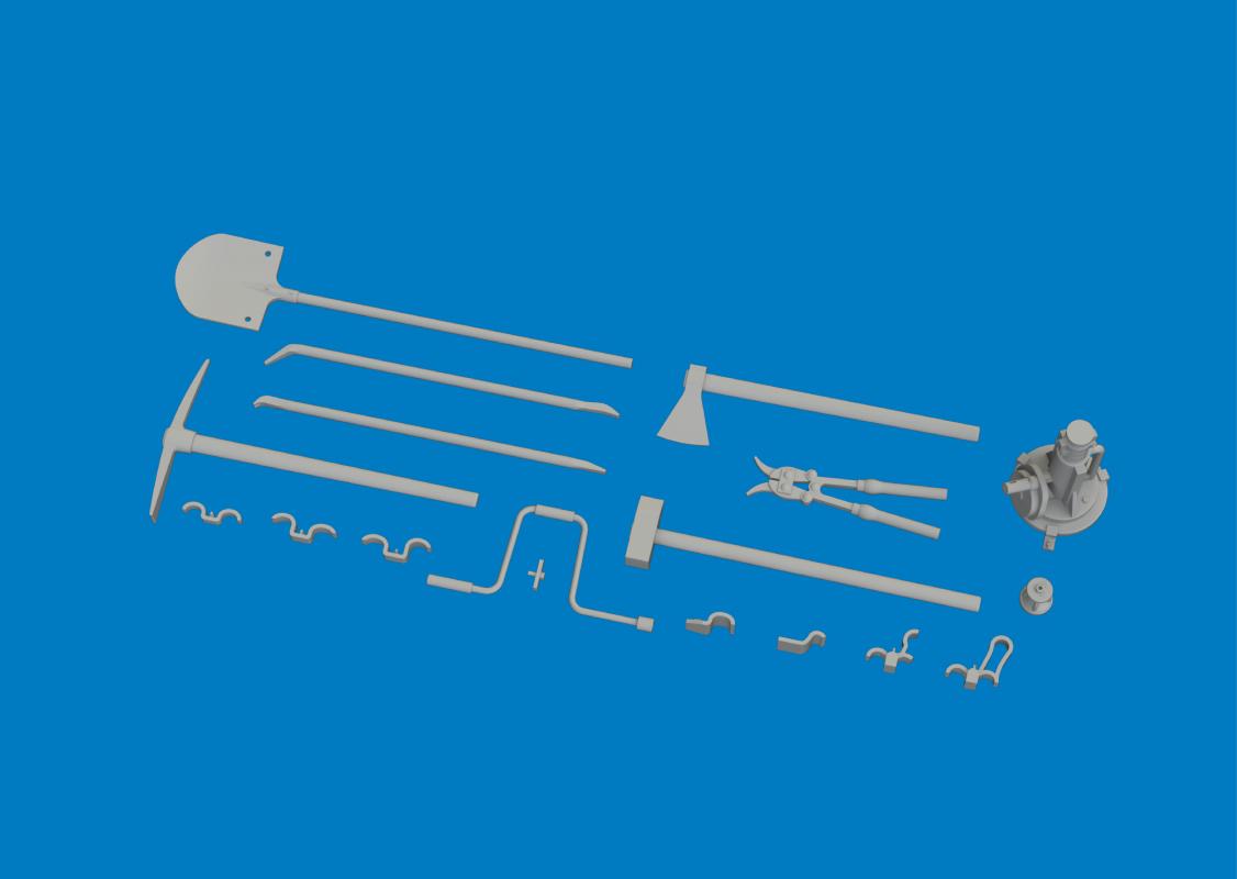 H39 French Light Tank – Equipment – Print [Tamiya]