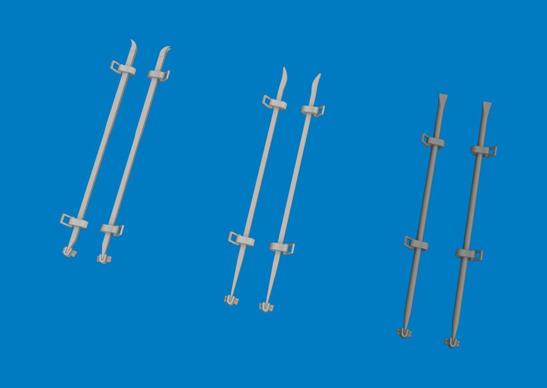 WWII German crowbars - Print