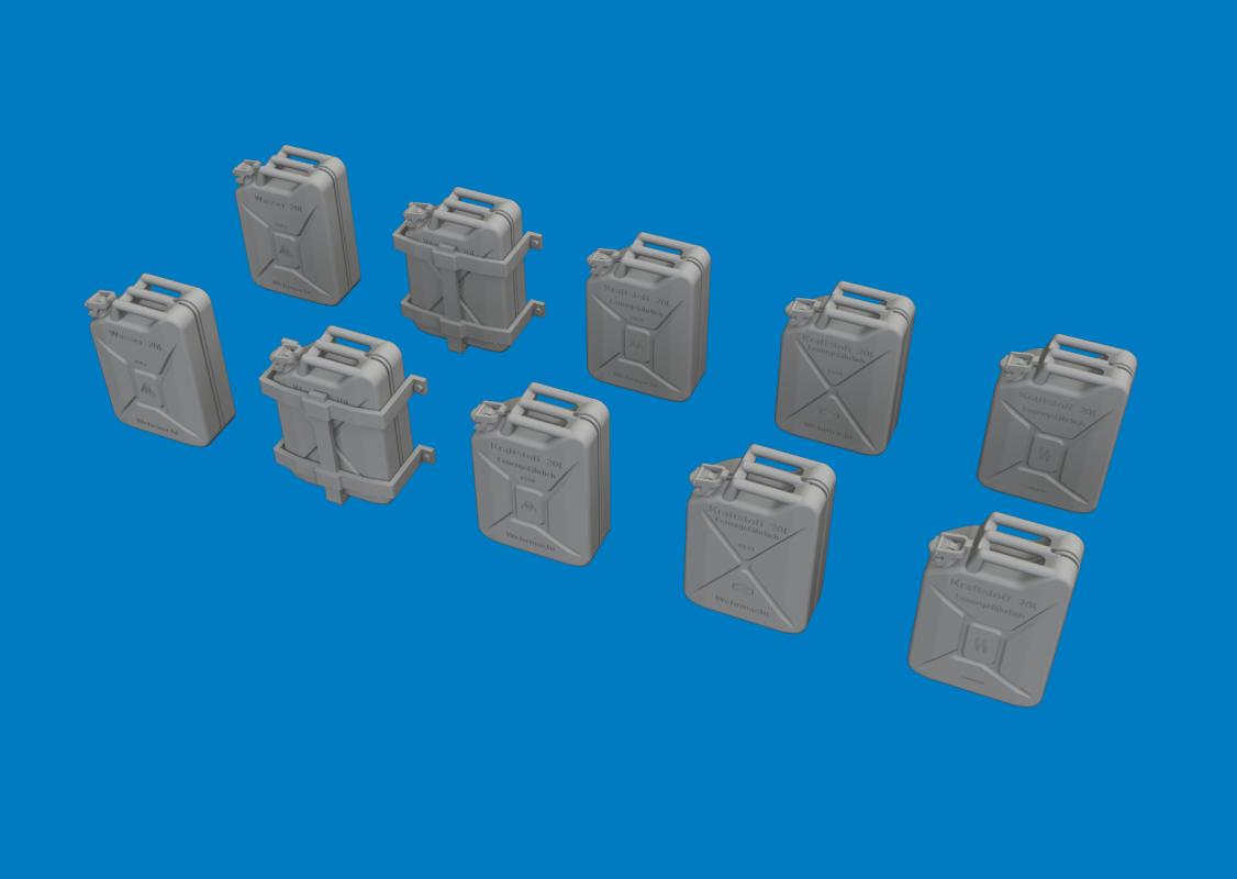 WWII German Jerry Cans - Print
