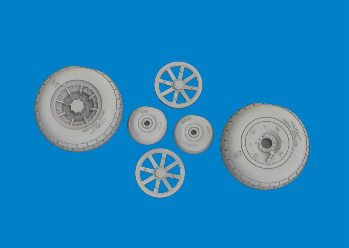 P-40N – Wheels block tread [Eduard]