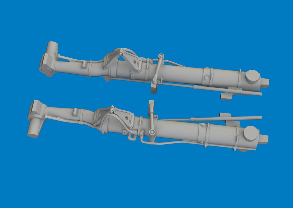 P-47D – Undercarriage legs – Print [Miniart]