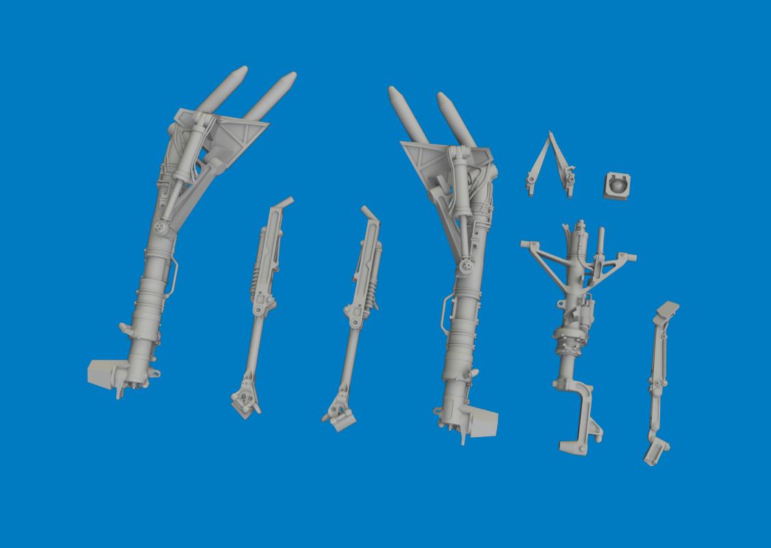 F-35A - Undercarriage legs - Print [Tamiya]