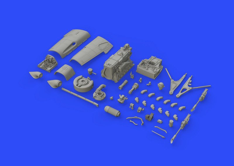8591437518302 - Messerschmitt Bf 109F - Engine & fuselage guns [Eduard]