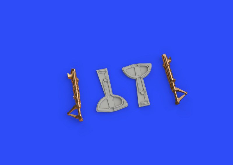 8591437518326 - Messerschmitt Bf 109 F - Undecarriage legs BRONZE [Eduard]
