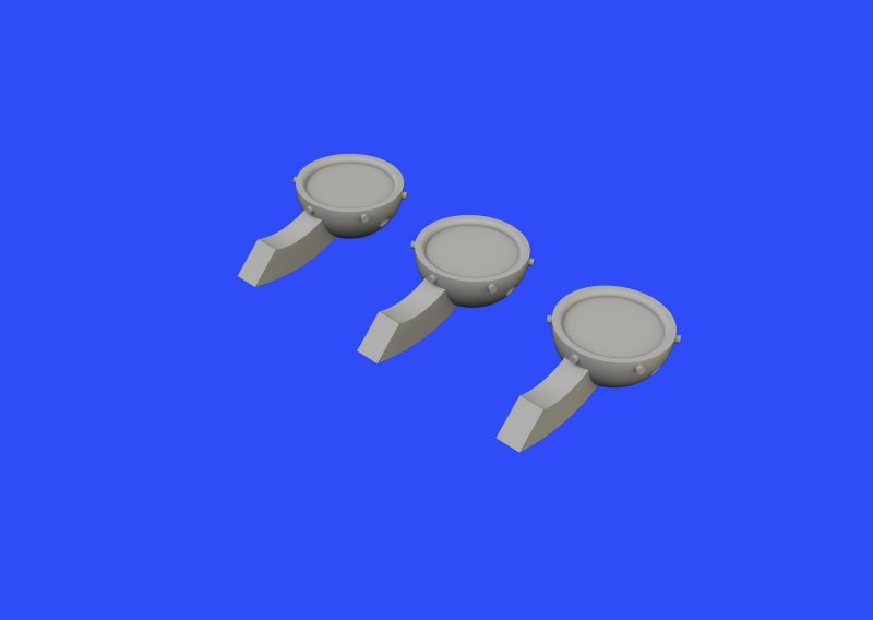 8591437523511 - North American P-51-D Mustang - Rear view mirrors [Airfix]