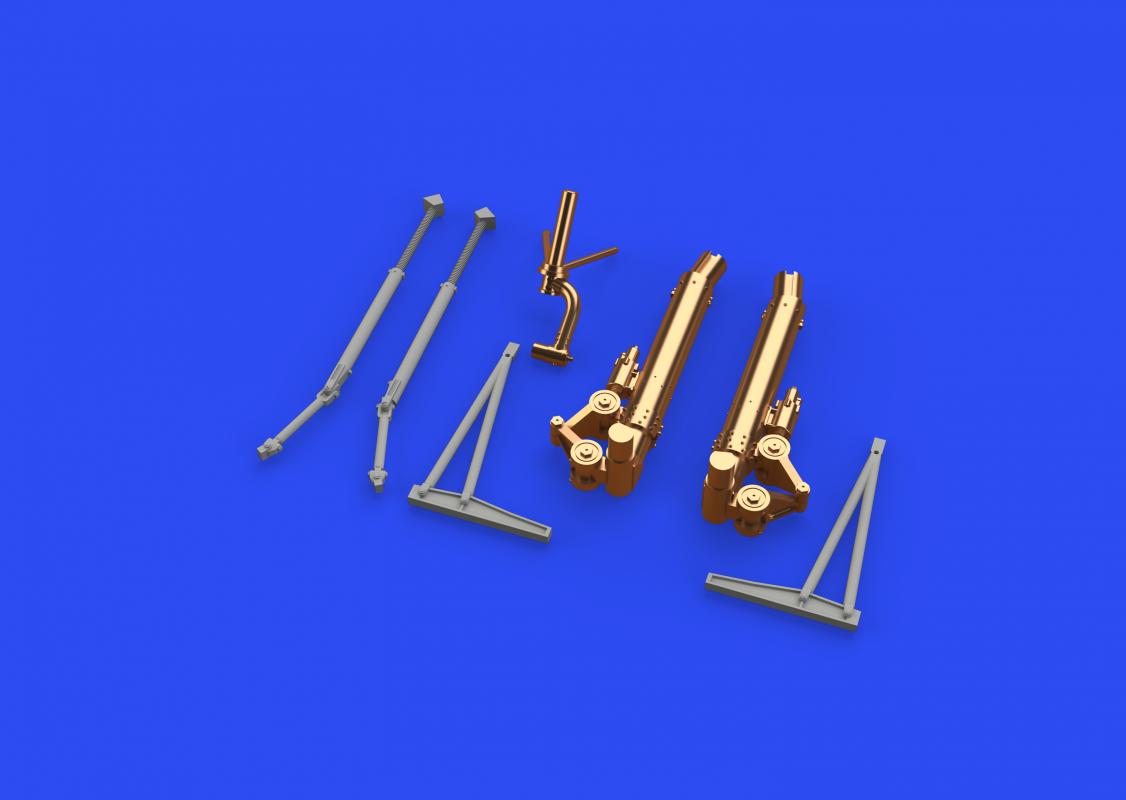 8591437559411 - Boeing B-17F Flying Fortress - Undercarriage legs BRONZE [HKM]