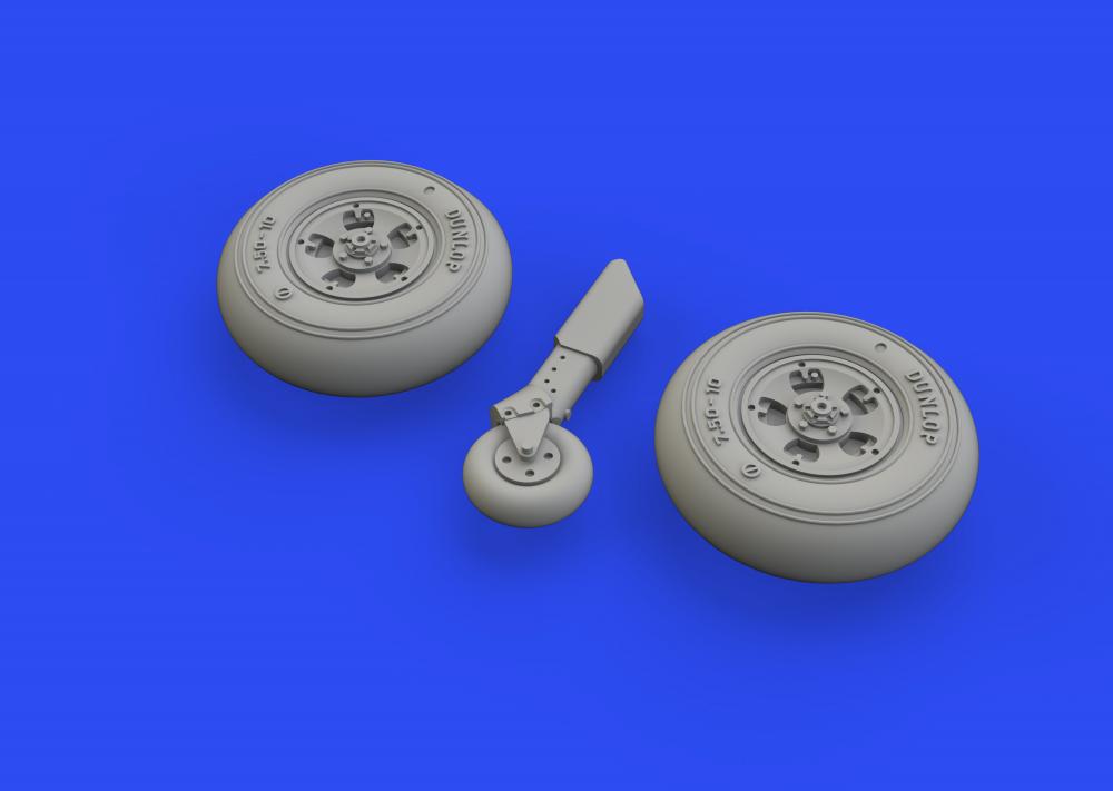 8591437555338 - 672249 - Spitfire MkVc wheels for Airfix in 172 8591437555338 - 672249 - Spitfire MkVc wheels for Airfix in 172