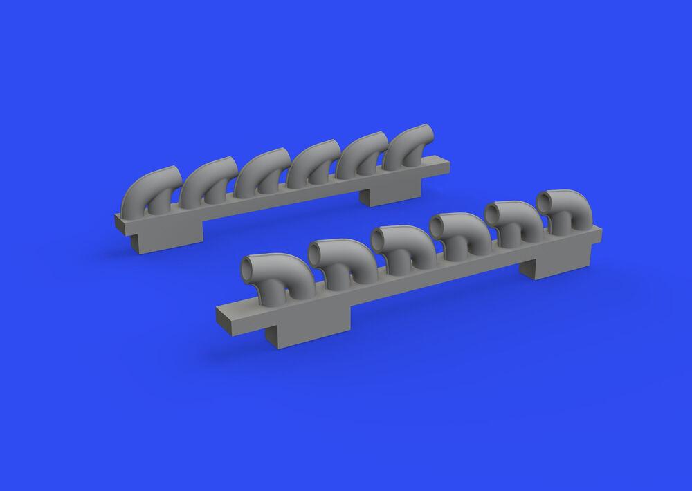 8591437575596 - 672305 - 172 P-39Q exhaust stacks PRINT 1 72 for ARMA HOBBY 8591437575596 - 672305 - 172 P-39Q exhaust stacks PRINT 1 72 for ARMA HOBBY