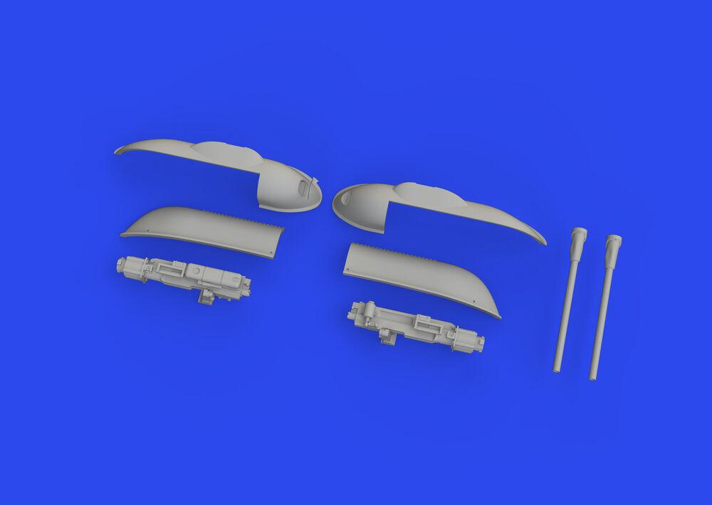 8591437580705 - Messerschmitt Bf 109F G K - Gun pods - Print [Eduard]