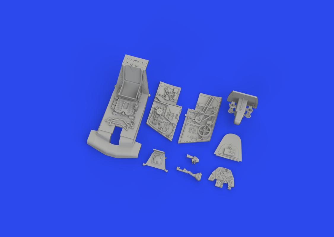 8591437584420 - Messerschmitt Bf 109 G-2 - Cockpit - Print [Eduard]