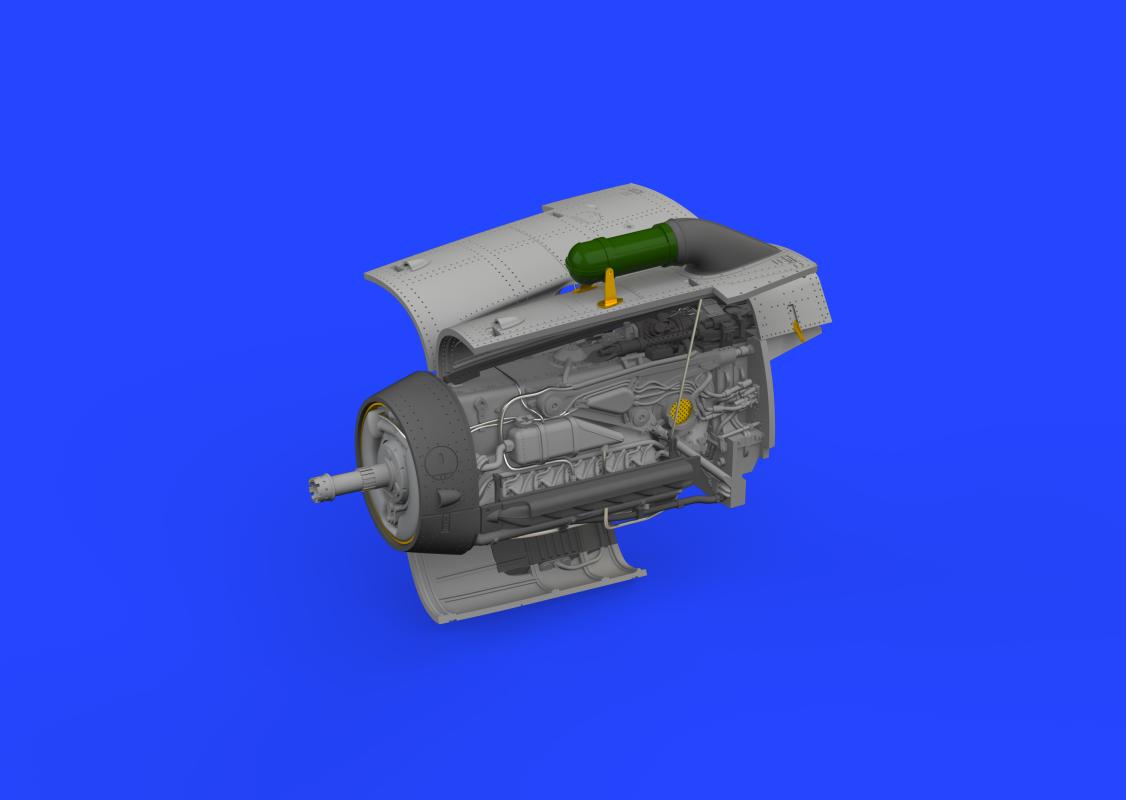 8591437587858 - Messerschmitt Bf 109G-2 G-4 - Engine - Print [Eduard]