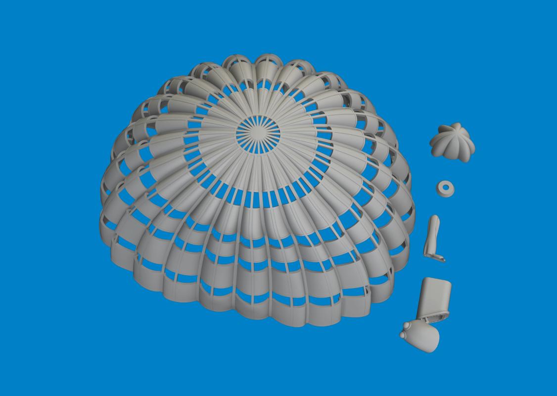 8591437592760 - F-4E - Parachute - Print [Fine Molds]