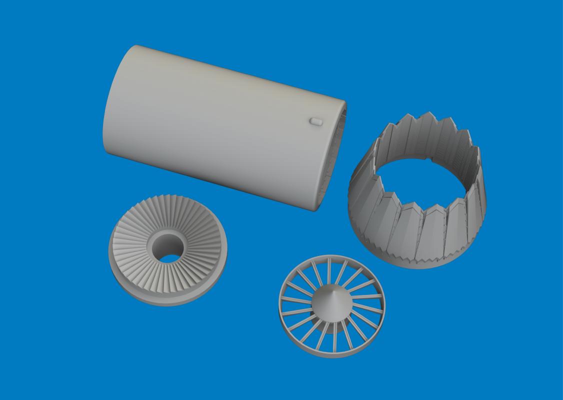 F-35C – Exhaust nozzle – Print [Tamiya]