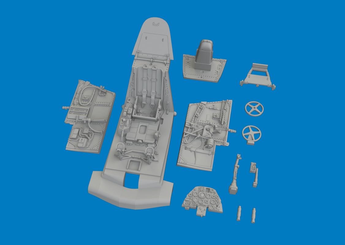 Bf 109K-4 - Cockpit - Print [Eduard]